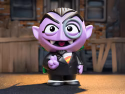 Sesame Street FUN! FUN! Count von Count Figure