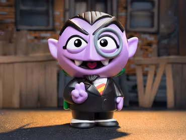 Sesame Street FUN! FUN! Count von Count Figure