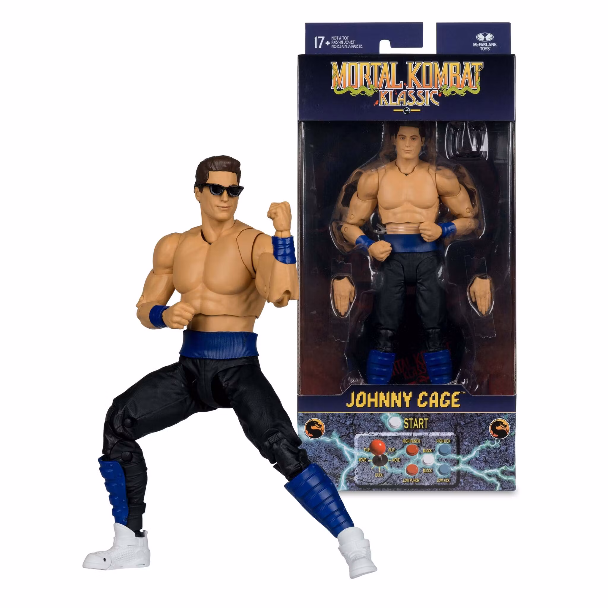 Mortal Kombat Klassic Johnny Cage 7" Action Figure