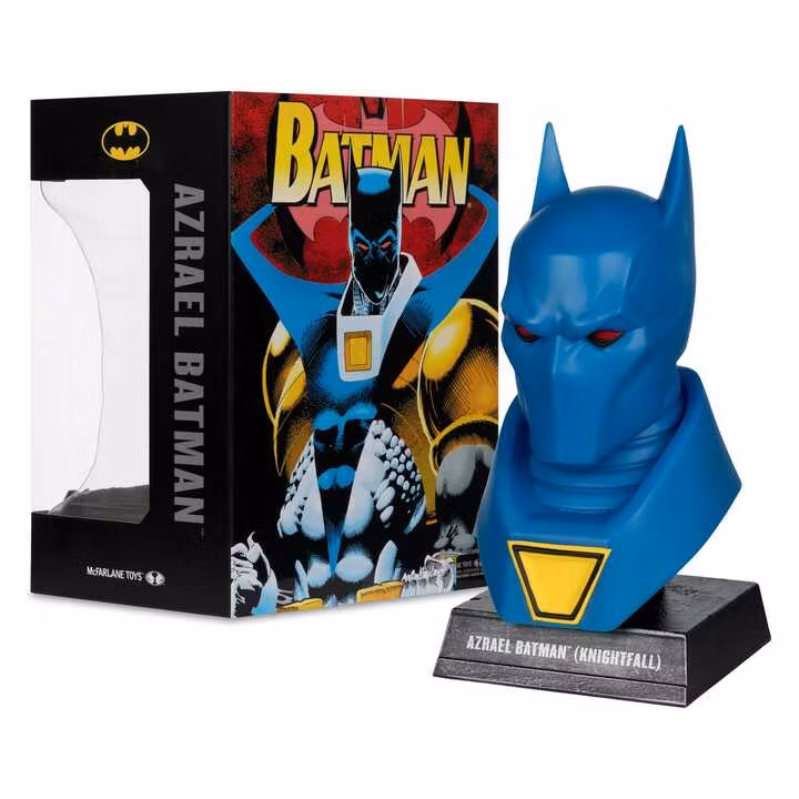 Batman DC Direct Mini-Replica 1/3 Azrael Batman Mask (Batman: Knightfall) (Gold Label Collection)