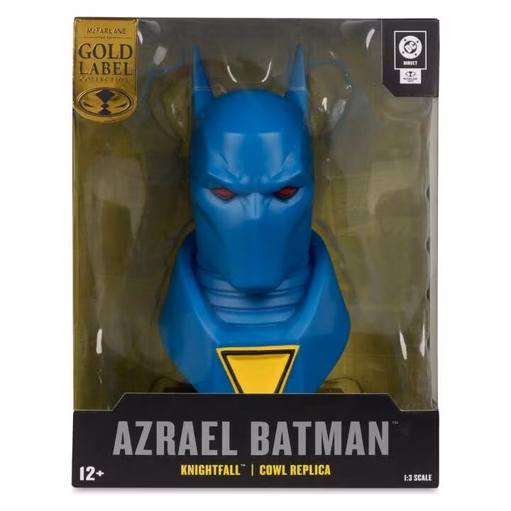 Batman DC Direct Mini-Replica 1/3 Azrael Batman Mask (Batman: Knightfall) (Gold Label Collection)