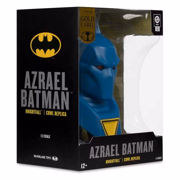 Batman DC Direct Mini-Replica 1/3 Azrael Batman Mask (Batman: Knightfall) (Gold Label Collection)