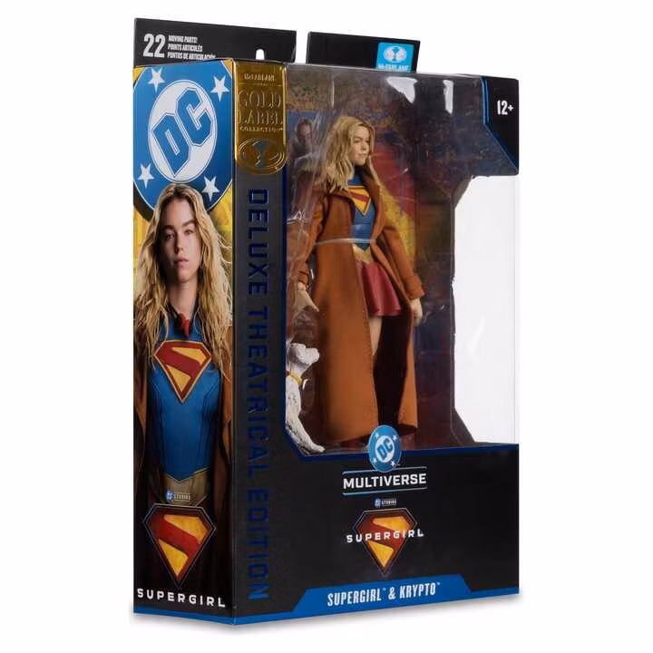 Supergirl (2026) DC Multiverse Supergirl & Puppy Krypto (Gold Label) Action Figure
