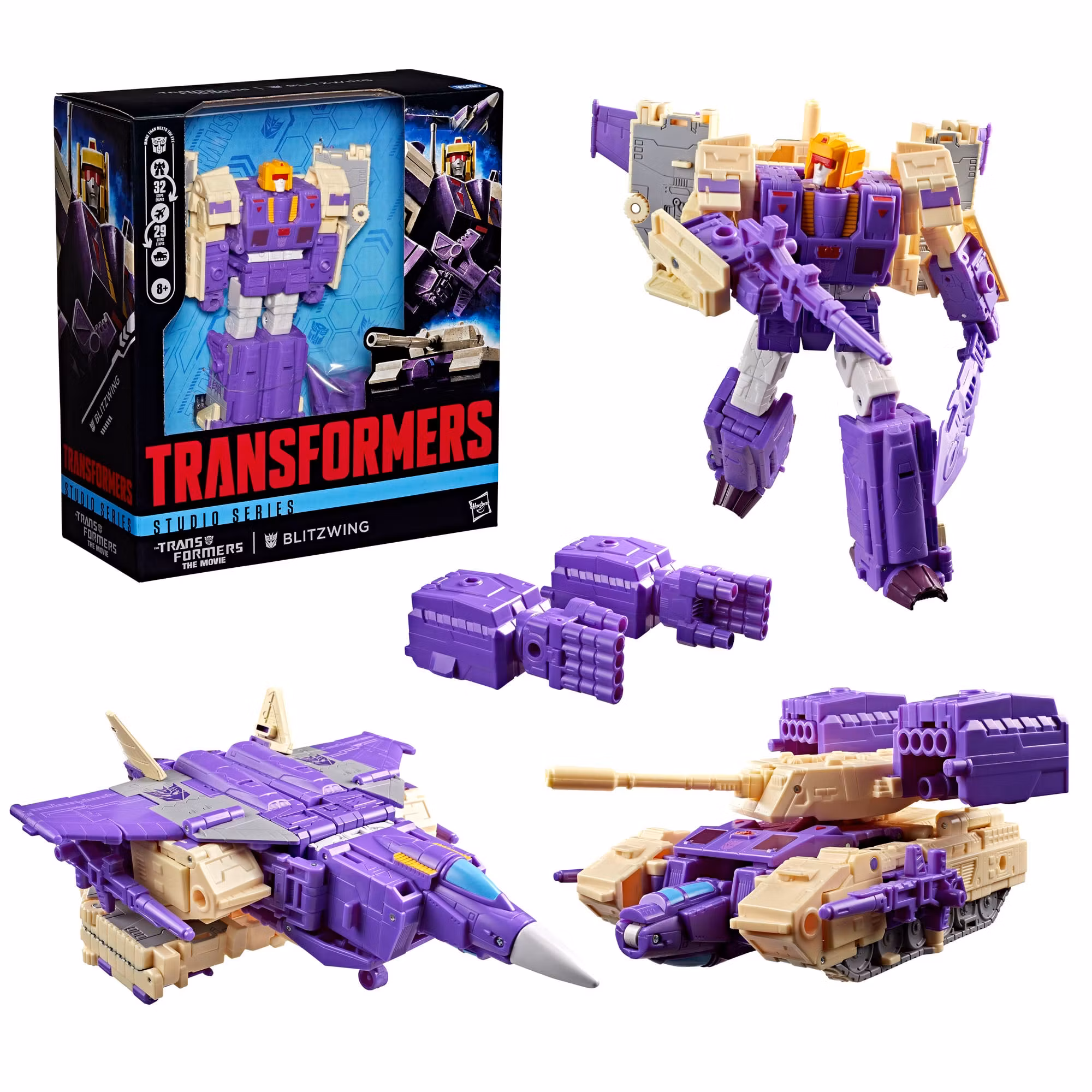 The Transformers: The Movie Studio Series 86 Leader Class Blitzwing Action Figure