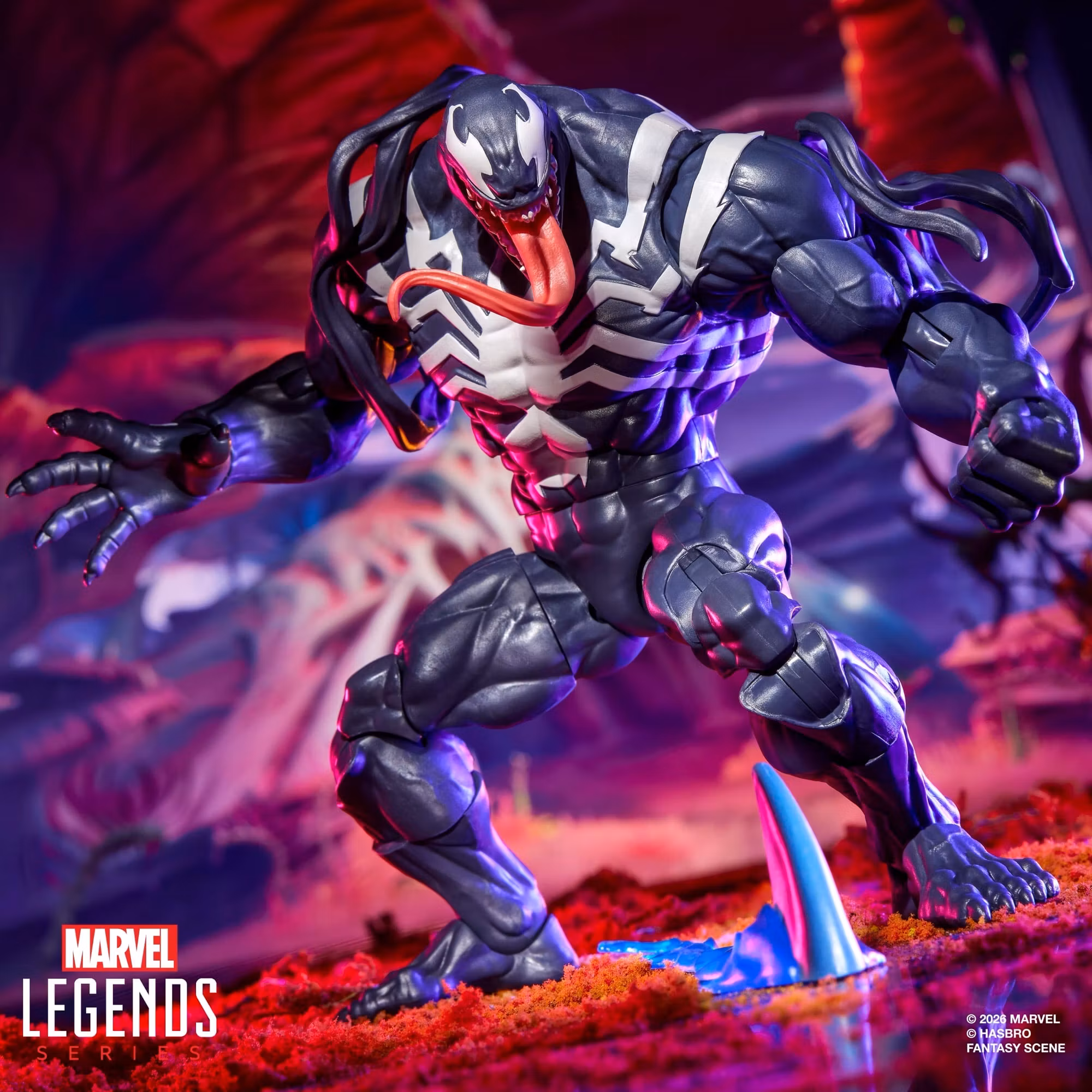 Marvel Rivals Marvel Legends Venom and Jeff the Land Shark Action Figure Two-Pack