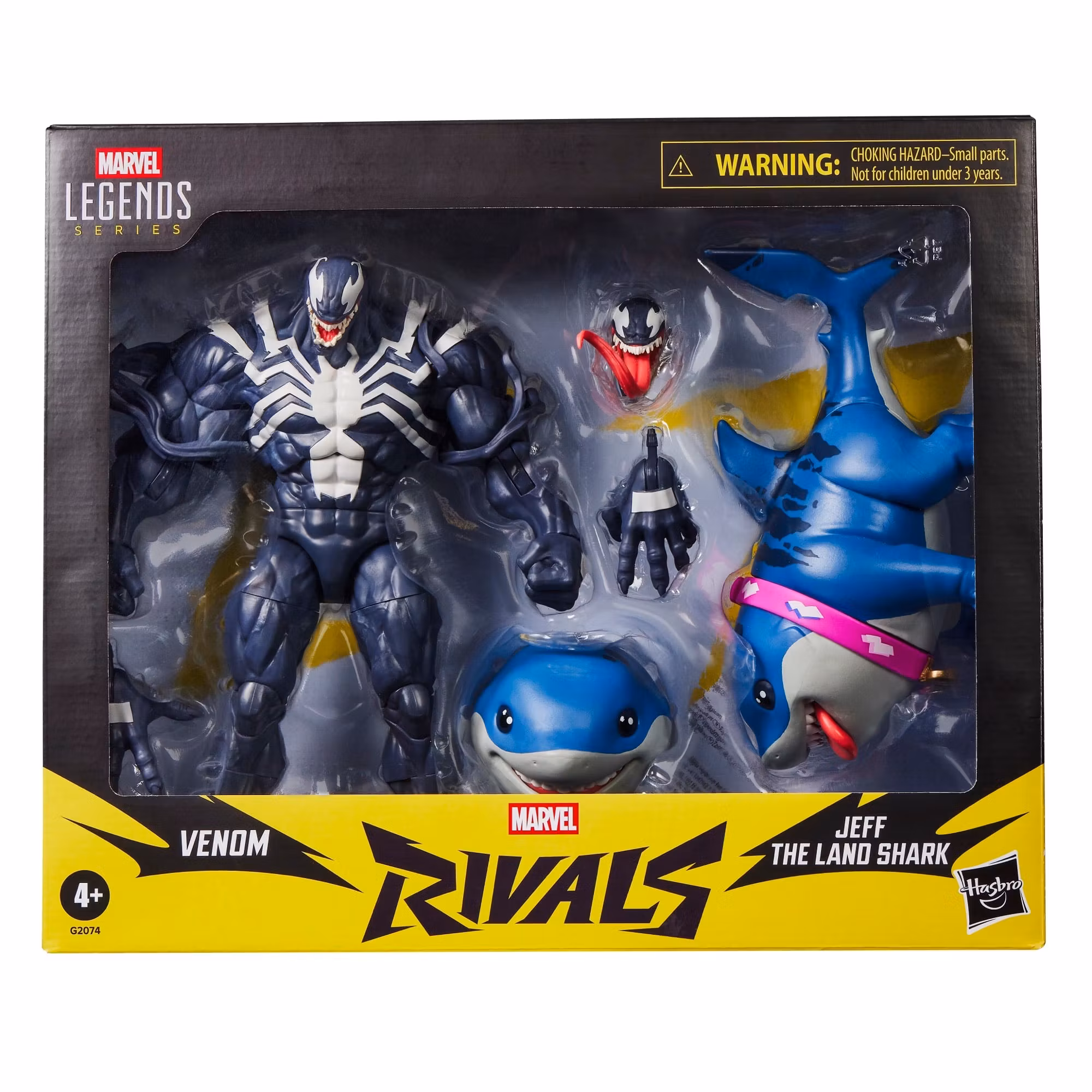 Marvel Rivals Marvel Legends Venom and Jeff the Land Shark Action Figure Two-Pack