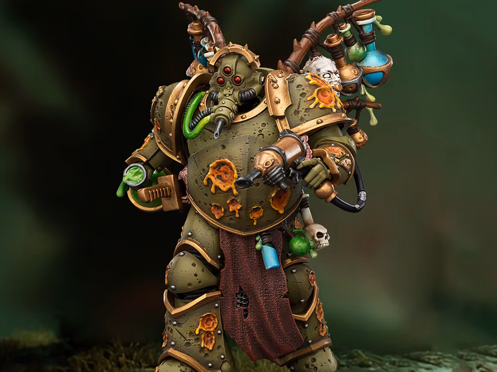 Warhammer 40,000: Death Guard Biologus Putrifier 1/18 Scale Action Figure