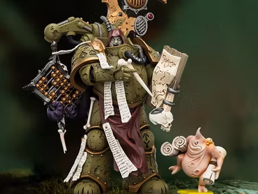 Warhammer 40,000: Death Guard Tallyman with Plasma Pistol 1/18 Scale Action Figure