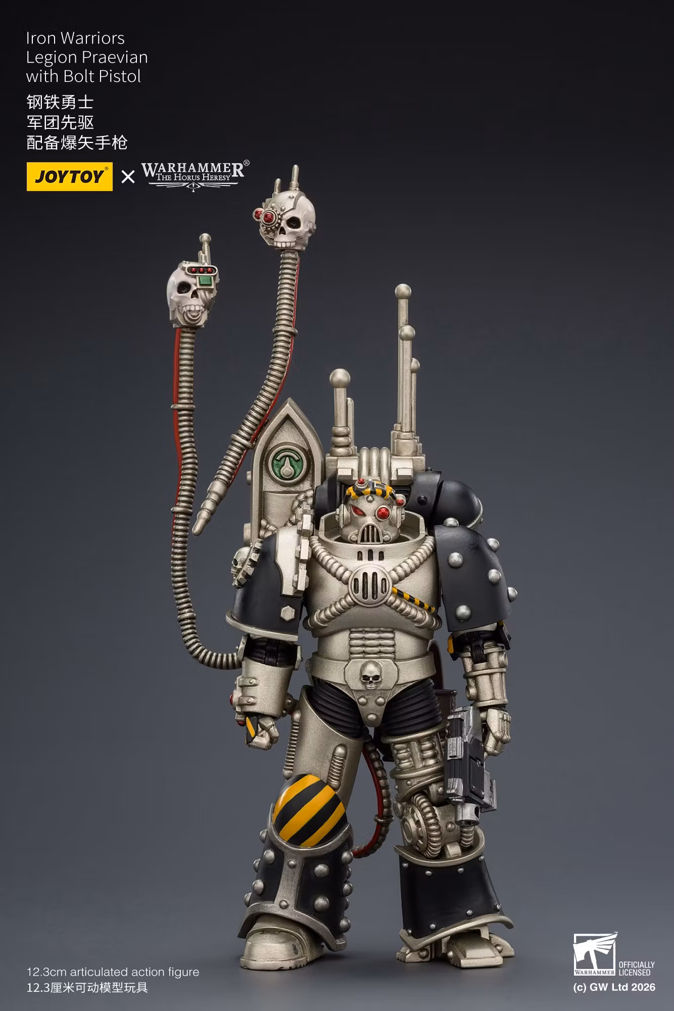 Warhammer: The Horus Heresy Iron Warriors Legion Praevian with Bolt Pistol 1/18 Scale Action Figure