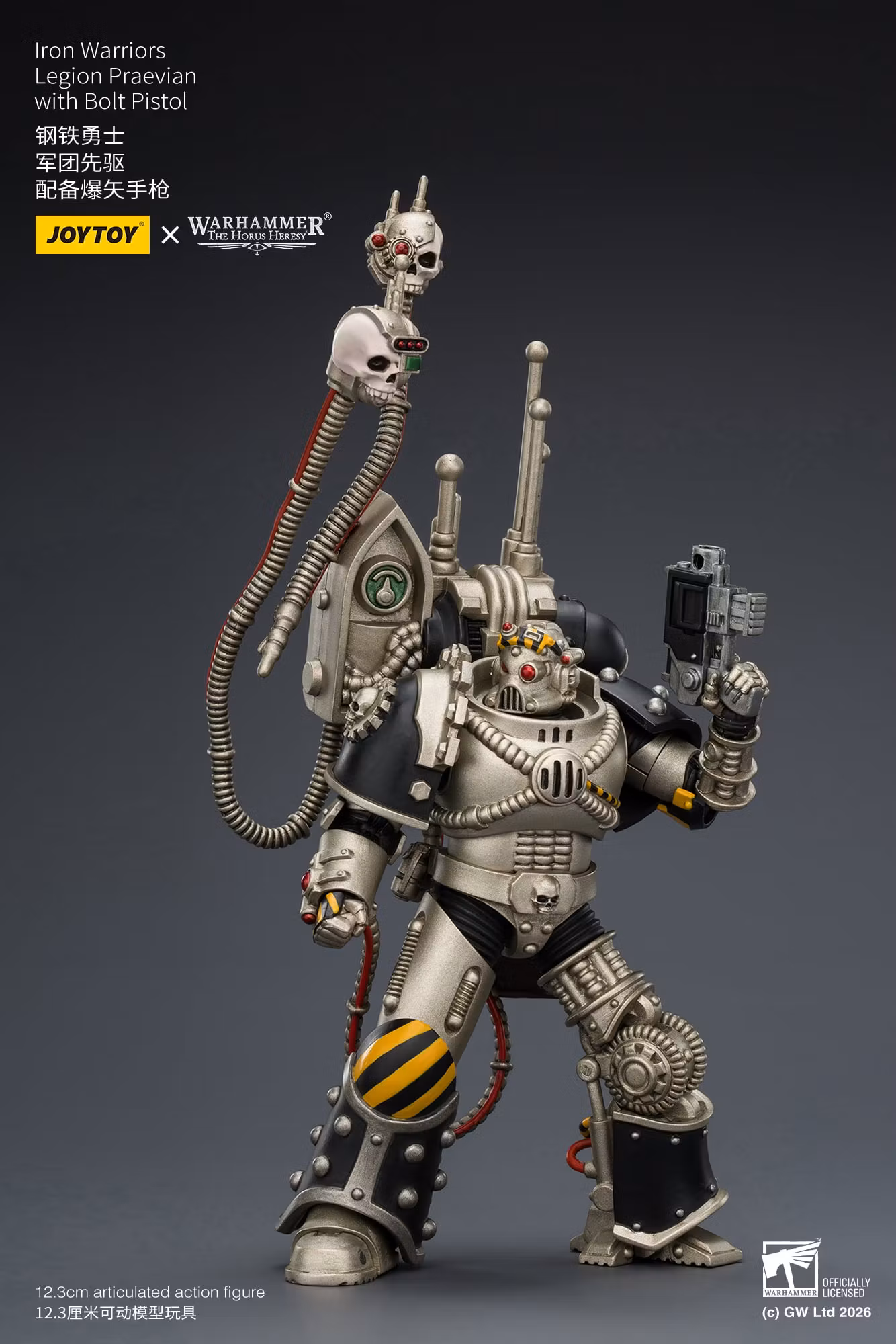 Warhammer: The Horus Heresy Iron Warriors Legion Praevian with Bolt Pistol 1/18 Scale Action Figure