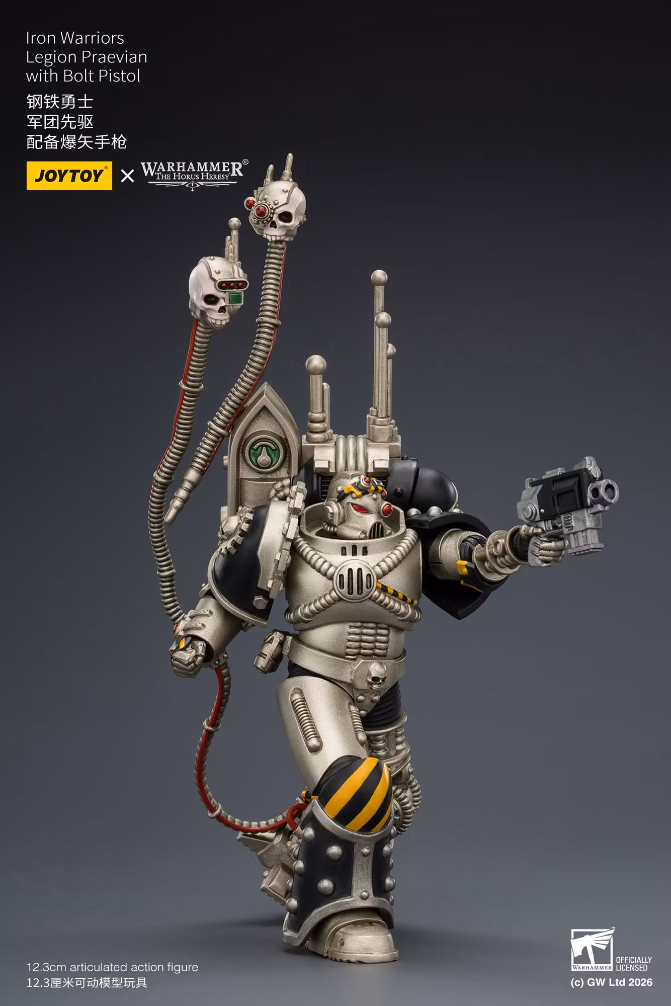 Warhammer: The Horus Heresy Iron Warriors Legion Praevian with Bolt Pistol 1/18 Scale Action Figure