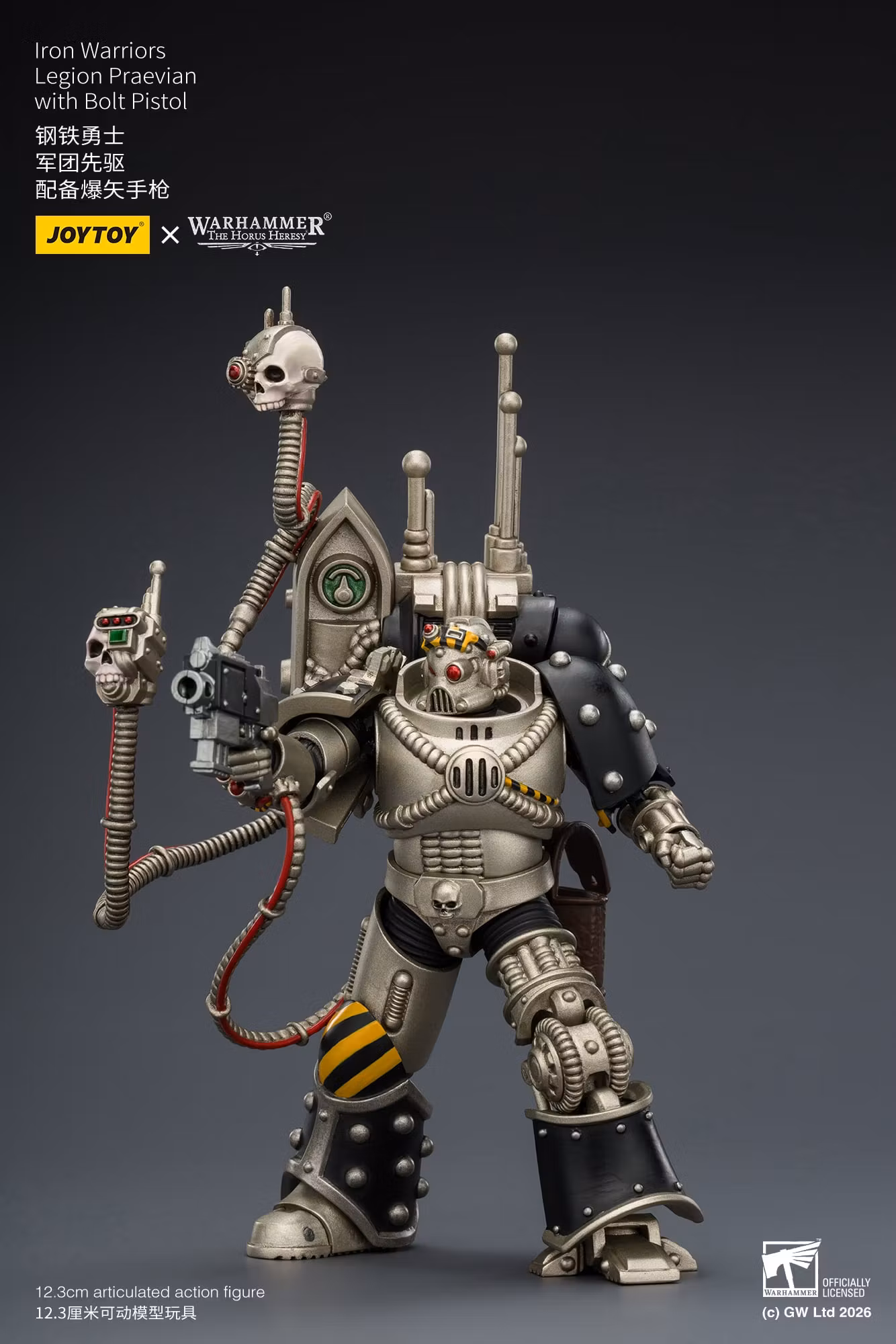 Warhammer: The Horus Heresy Iron Warriors Legion Praevian with Bolt Pistol 1/18 Scale Action Figure