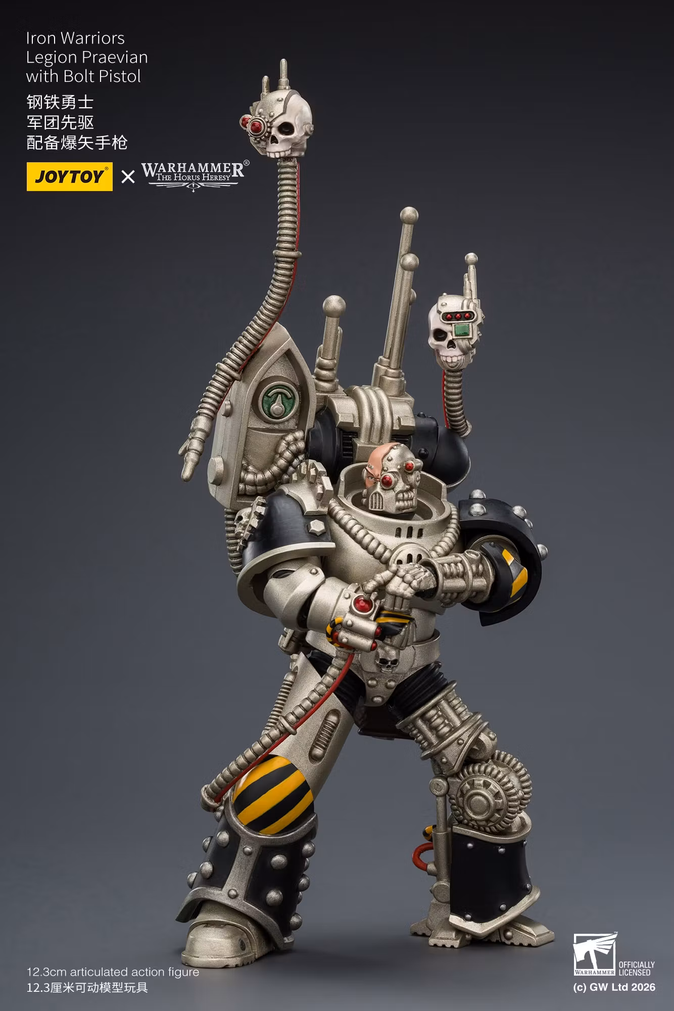 Warhammer: The Horus Heresy Iron Warriors Legion Praevian with Bolt Pistol 1/18 Scale Action Figure