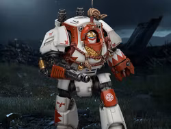 Warhammer: The Horus Heresy White Scars Contemptor Dreadnought with Melta Cannon and Gravis Power Fist 1/18 Scale Action Figure