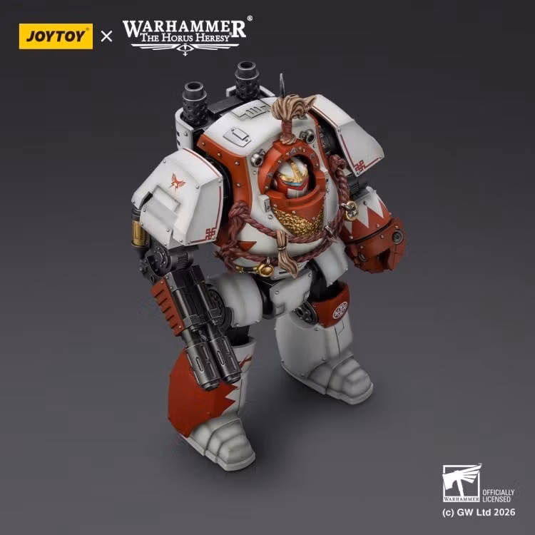 Warhammer: The Horus Heresy White Scars Contemptor Dreadnought with Melta Cannon and Gravis Power Fist 1/18 Scale Action Figure