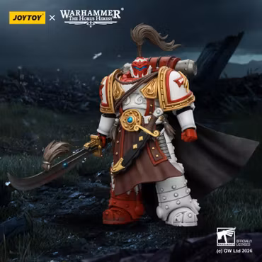 Warhammer: The Horus Heresy White Scars Hibou Khan Seeker of Atonement with The Breath of the Storm Powersword 1/18 Scale Action Figure
