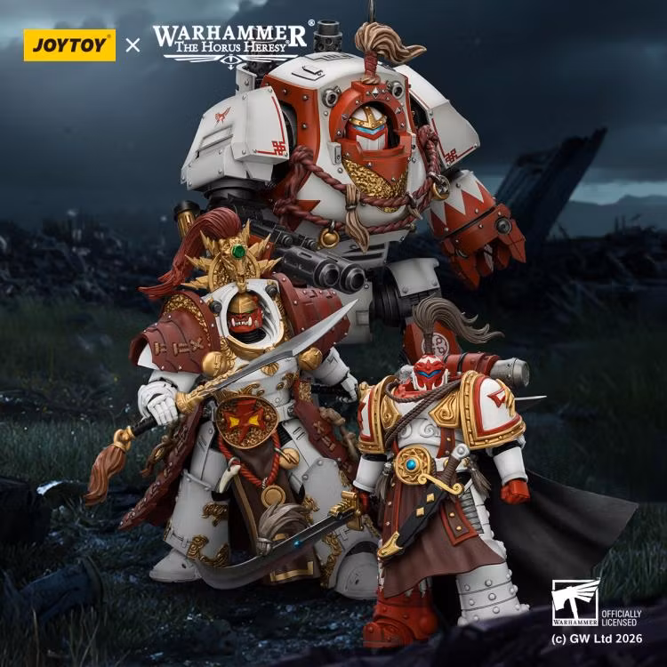 Warhammer: The Horus Heresy White Scars Hibou Khan Seeker of Atonement with The Breath of the Storm Powersword 1/18 Scale Action Figure