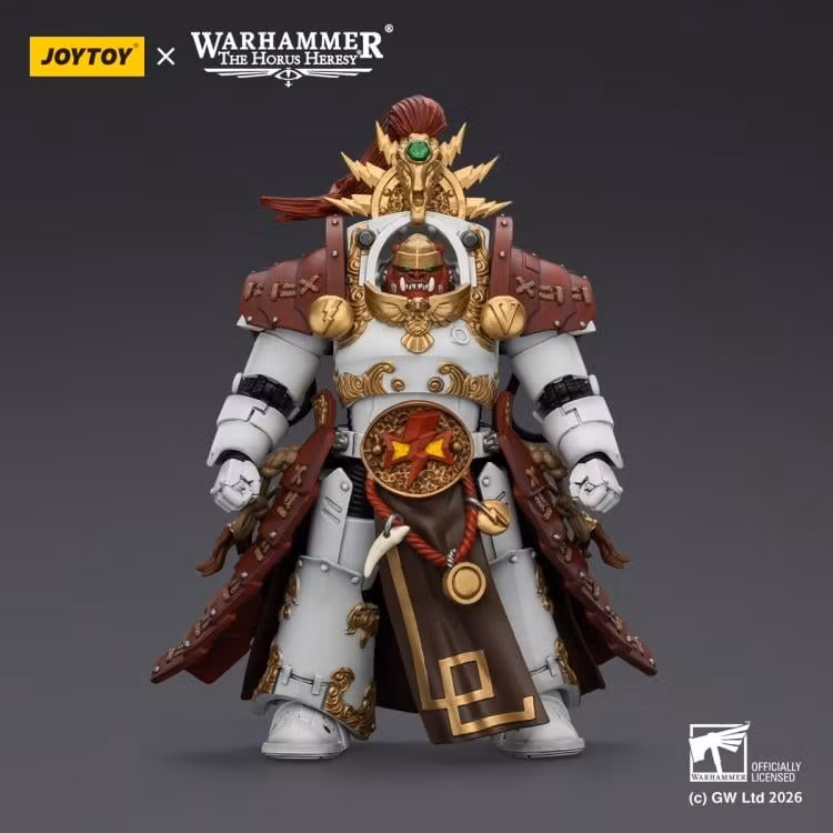 Warhammer: The Horus Heresy White Scars Qin Xa Master of the Keshig with The Tails of the Dragon Blades 1/18 Scale Action Figure