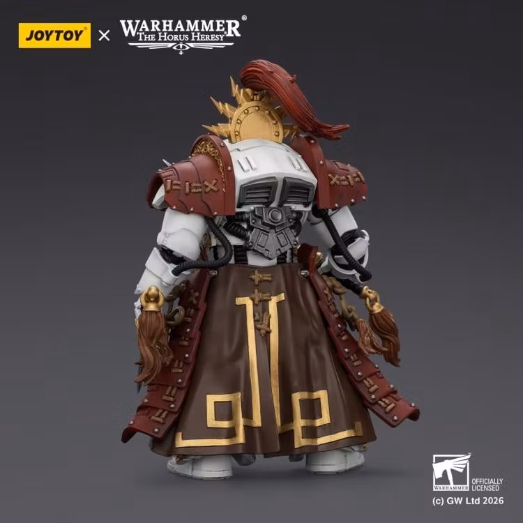 Warhammer: The Horus Heresy White Scars Qin Xa Master of the Keshig with The Tails of the Dragon Blades 1/18 Scale Action Figure