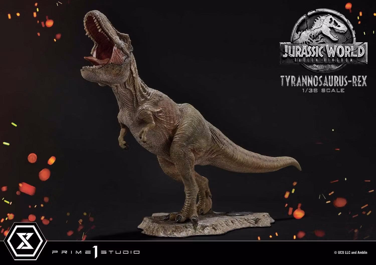 Jurassic World (Film) Prime Collectible Tyrannosaurus Rex 1/38 Scale Figure