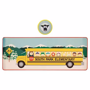 South Park Desk Pad & Coaster Set Elementary School Bus