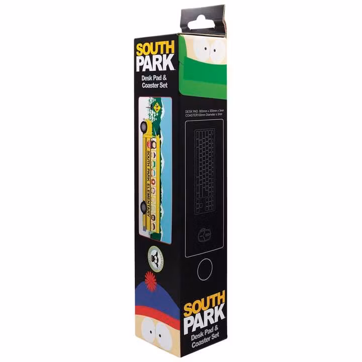 South Park Desk Pad & Coaster Set Elementary School Bus