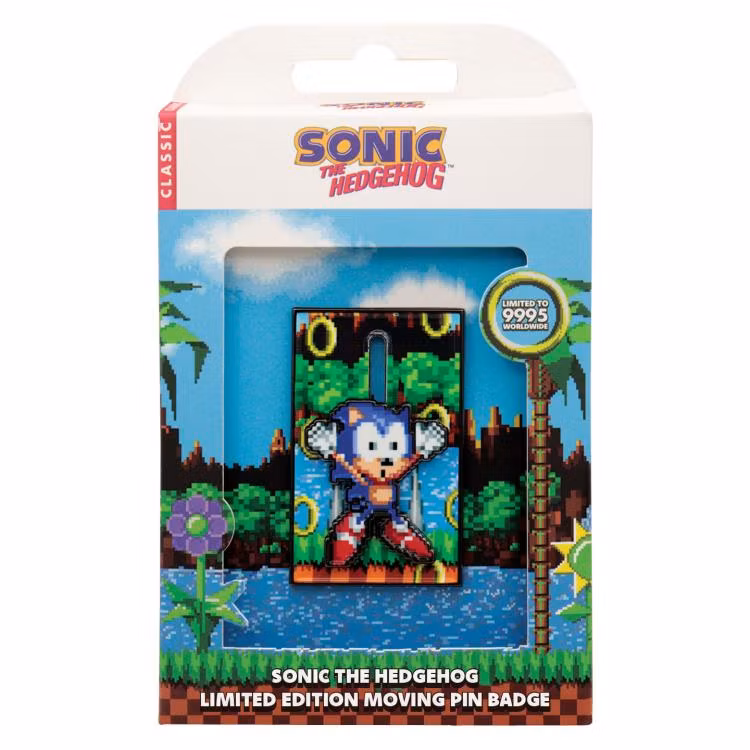 Sonic the Hedgehog Limited Edition Moving Pin Badge