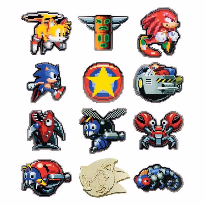 Sonic The Hedgehog Mystery Pin Badges Blind Box (12)