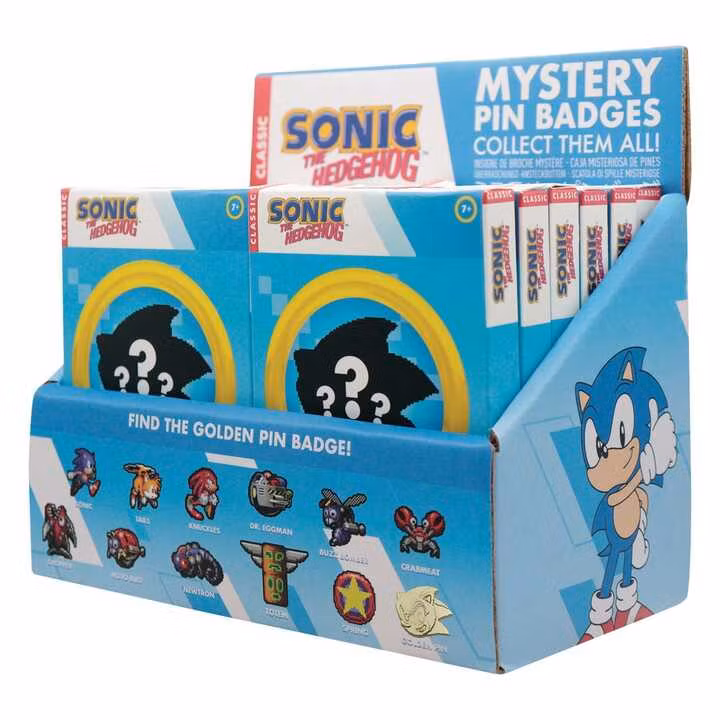 Sonic The Hedgehog Mystery Pin Badges Blind Box (12)