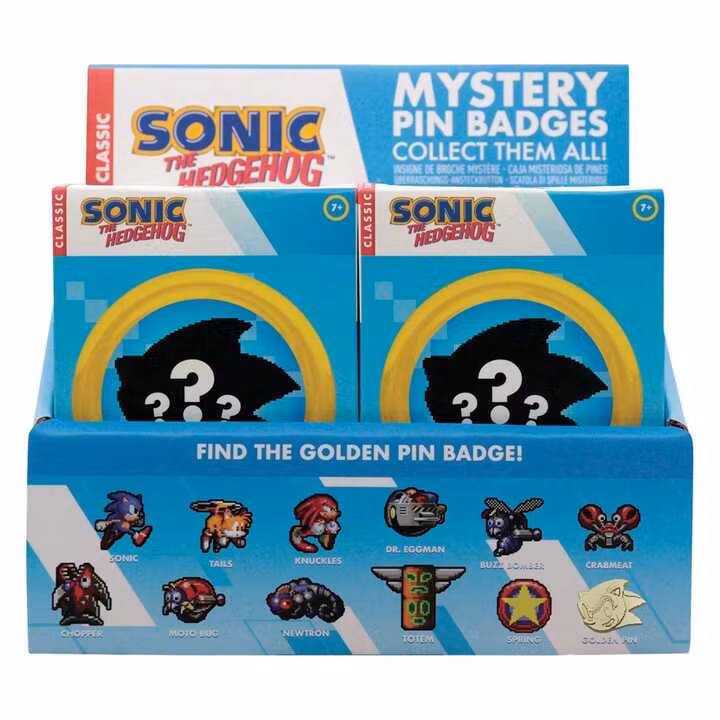Sonic The Hedgehog Mystery Pin Badges Blind Box (12)