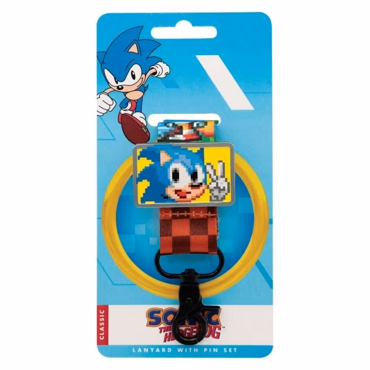 Sonic the Hedgehog Lanyard and Pin Badge Set
