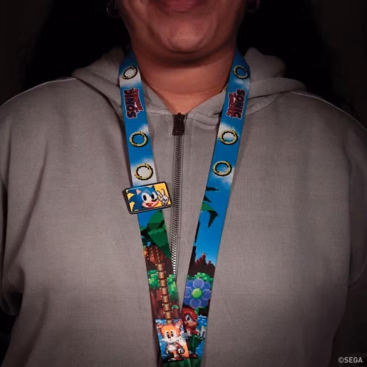 Sonic the Hedgehog Lanyard and Pin Badge Set