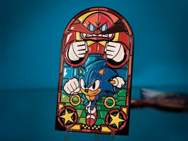 Sonic the Hedgehog 35th Anniversary Limited Edition Stained Glass Window Ingot