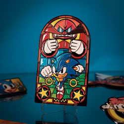 Sonic the Hedgehog 35th Anniversary Limited Edition Stained Glass Window Ingot