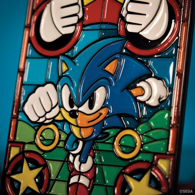 Sonic the Hedgehog 35th Anniversary Limited Edition Stained Glass Window Ingot