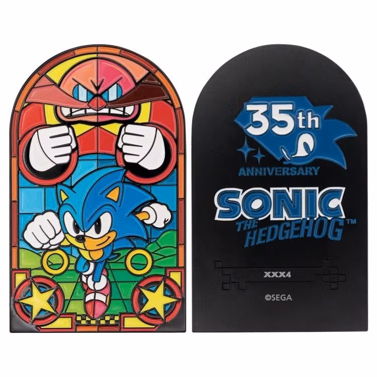 Sonic the Hedgehog 35th Anniversary Limited Edition Stained Glass Window Ingot