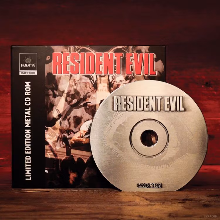 Resident Evil 30th Anniversary Limited Edition Metal CD-ROM Replica