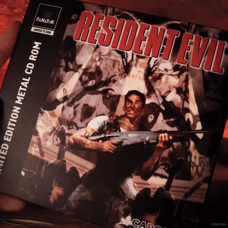 Resident Evil 30th Anniversary Limited Edition Metal CD-ROM Replica