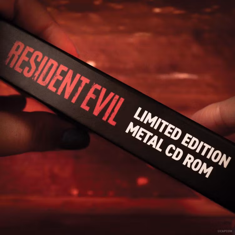 Resident Evil 30th Anniversary Limited Edition Metal CD-ROM Replica