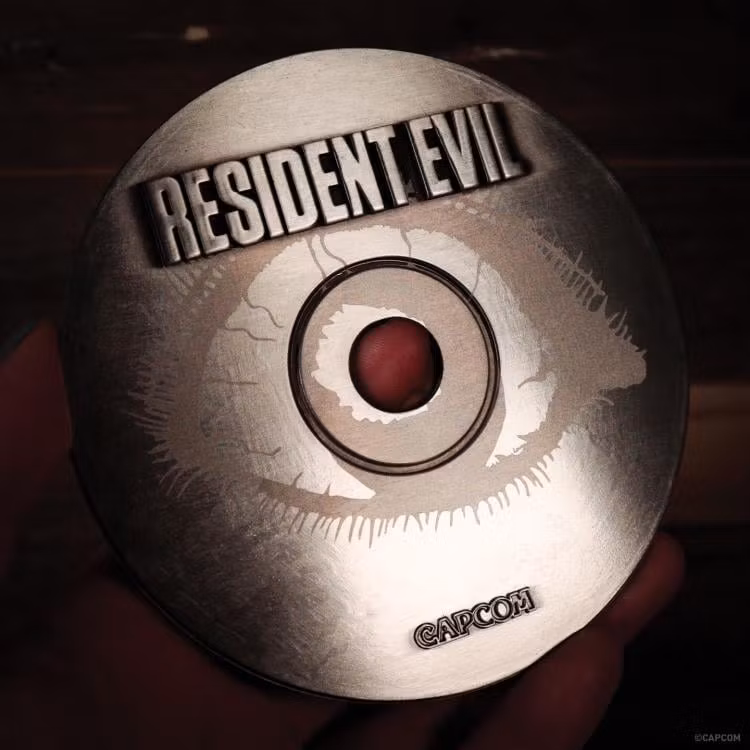 Resident Evil 30th Anniversary Limited Edition Metal CD-ROM Replica