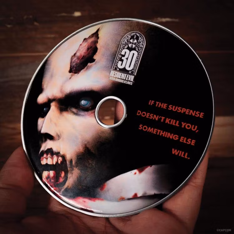 Resident Evil 30th Anniversary Limited Edition Metal CD-ROM Replica