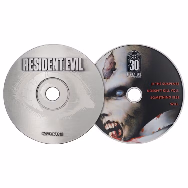Resident Evil 30th Anniversary Limited Edition Metal CD-ROM Replica