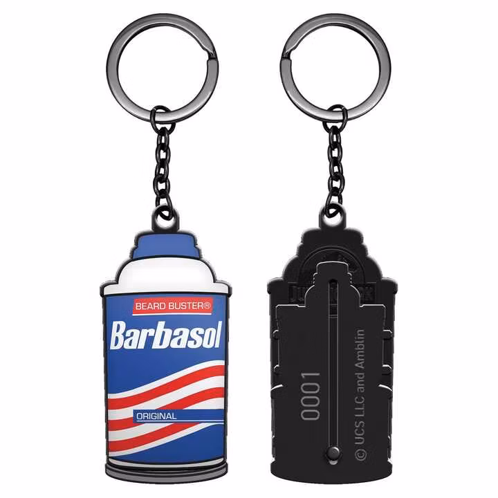 Jurassic Park Keychain Sliding Barbasol Can