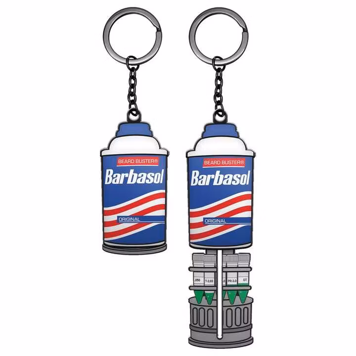 Jurassic Park Keychain Sliding Barbasol Can