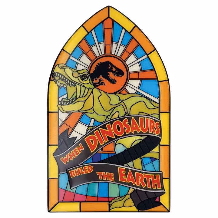 Jurassic Park Ingot Stained Glass Style Metal