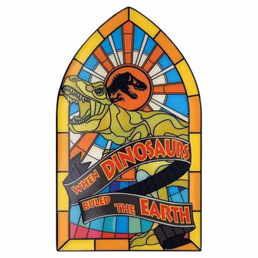 Jurassic Park Ingot Stained Glass Style Metal
