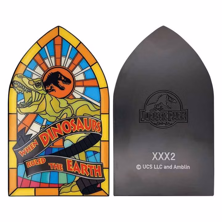Jurassic Park Ingot Stained Glass Style Metal