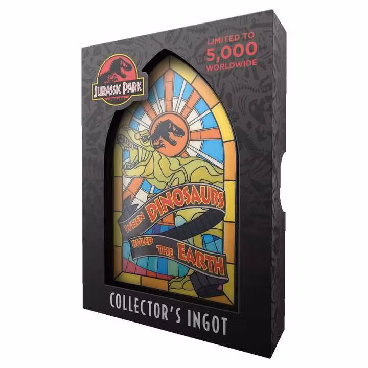 Jurassic Park Ingot Stained Glass Style Metal