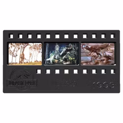 Jurassic Park Ingot Metal Film Strip Collectible