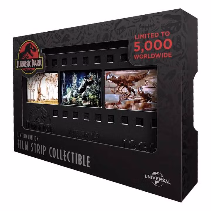 Jurassic Park Ingot Metal Film Strip Collectible